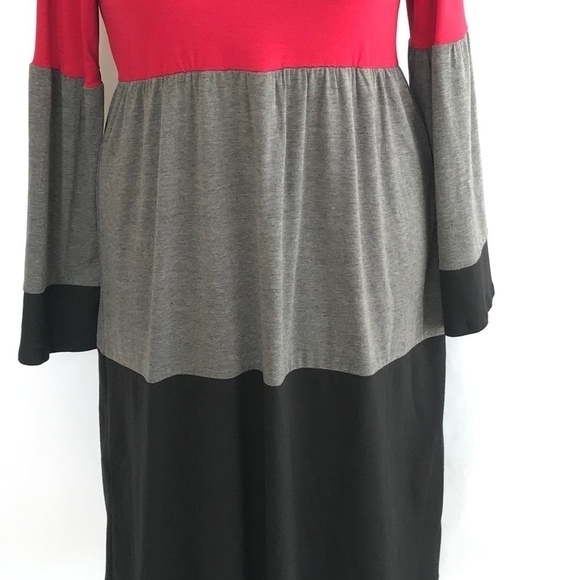 Chadwick's Wide Stripe Bell Sleeve Dress - Picture 5 of 8